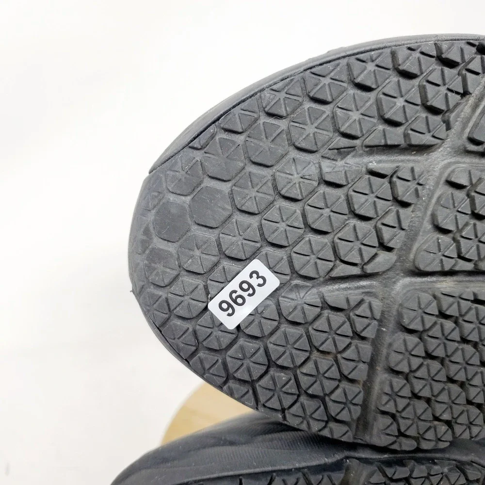 Hoka One One Bondi SR Shoes Mens 9.5 2E WIDE Triple Black Leather Work Sneaker